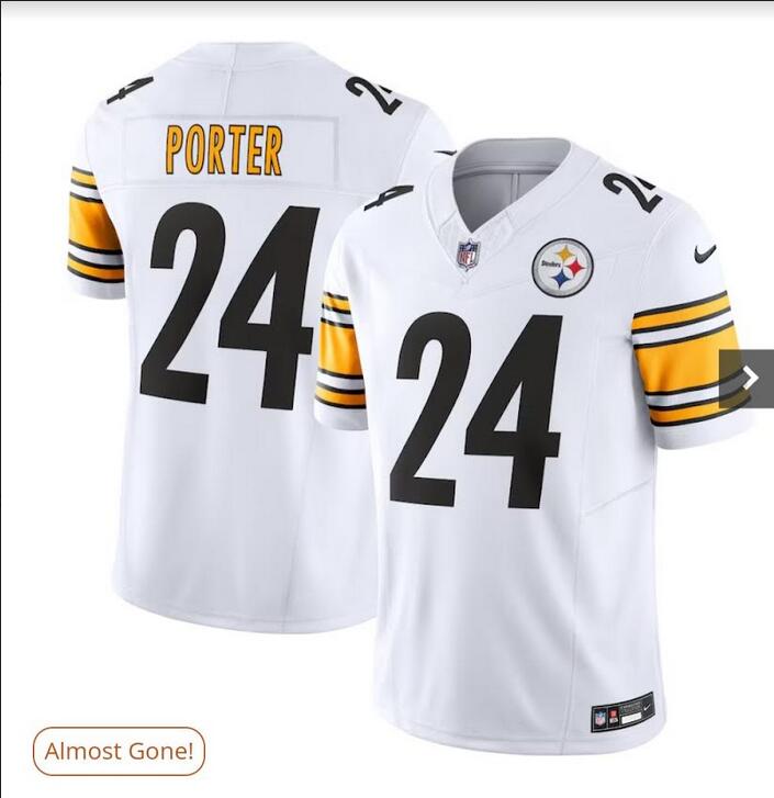 Men Pittsburgh Steelers #24 PORTER white 2024 Nike NFL jersey style 2->indianapolis colts->NFL Jersey